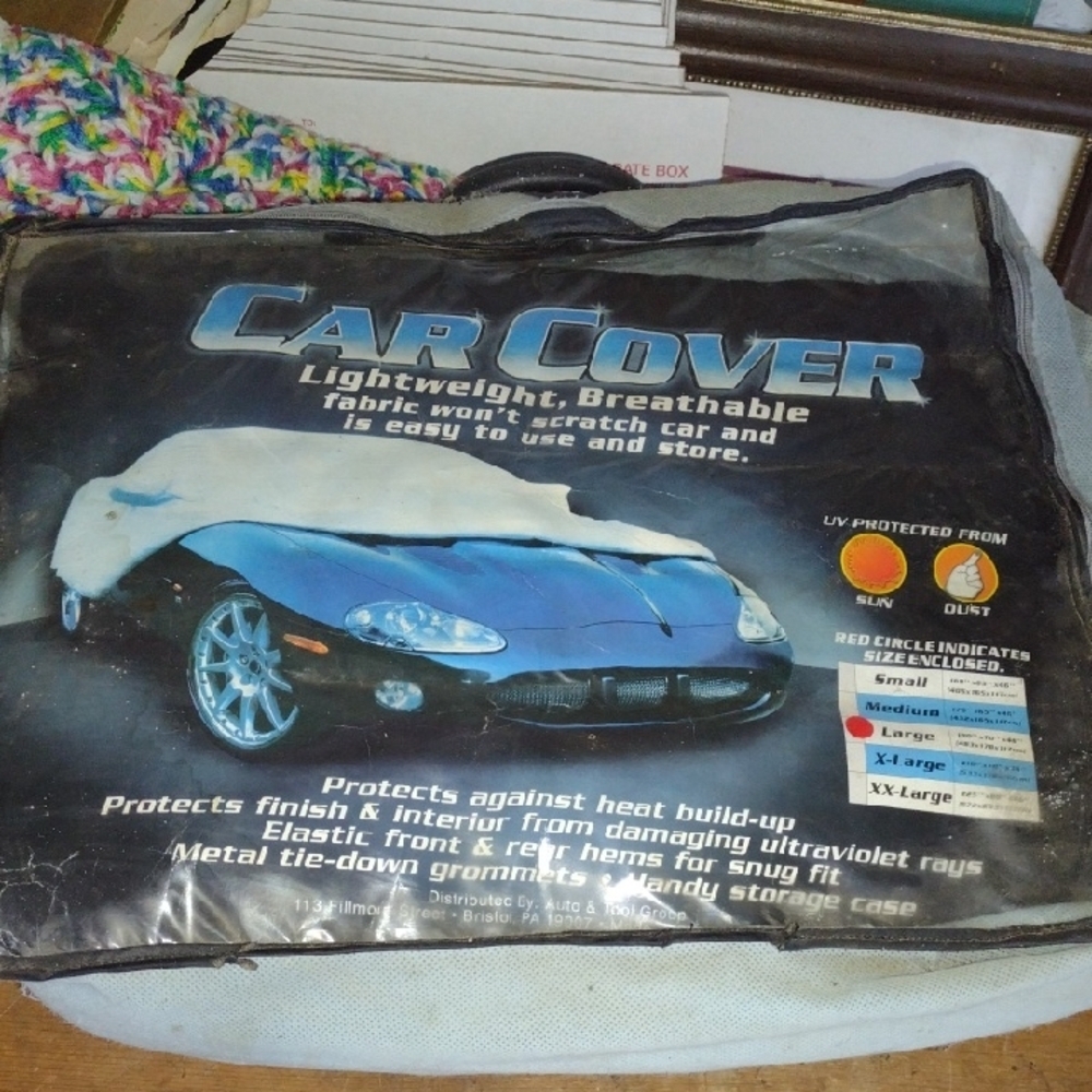 Lightweight Breathable Car Cover Size Large NWT